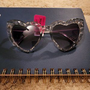 NWT Betsey Johnson- Heart Shaped Sunglasses